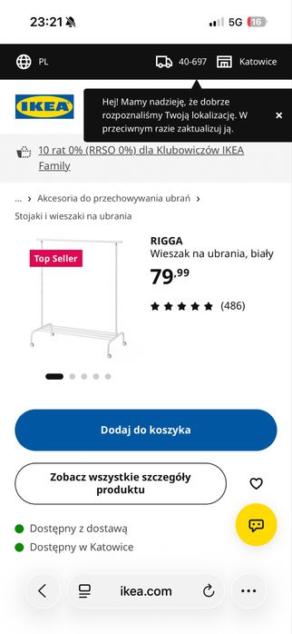 wieszak na ubrania