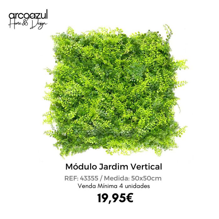 Módulo Jardim Vertical - 50x50cm - 5 Modelos By Arcoazul