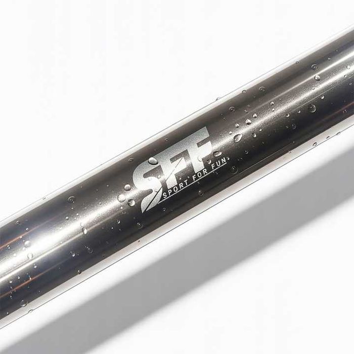 GRYF mocno łamany SZTANGA 120cm 25mm stalowy nakrętki na siłownię