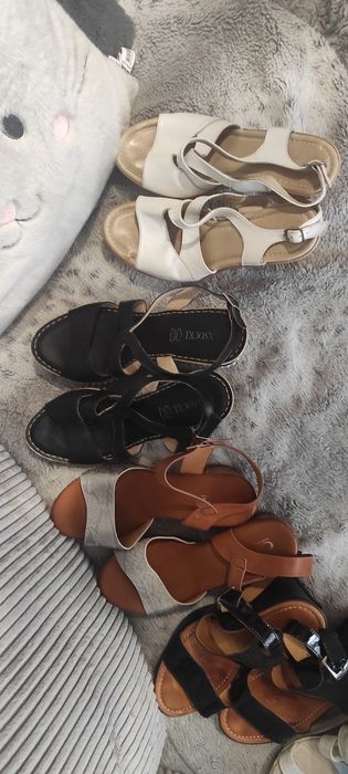 Paczka butów 8 par sandały buty koturny adidasy 40 Lasocki inne