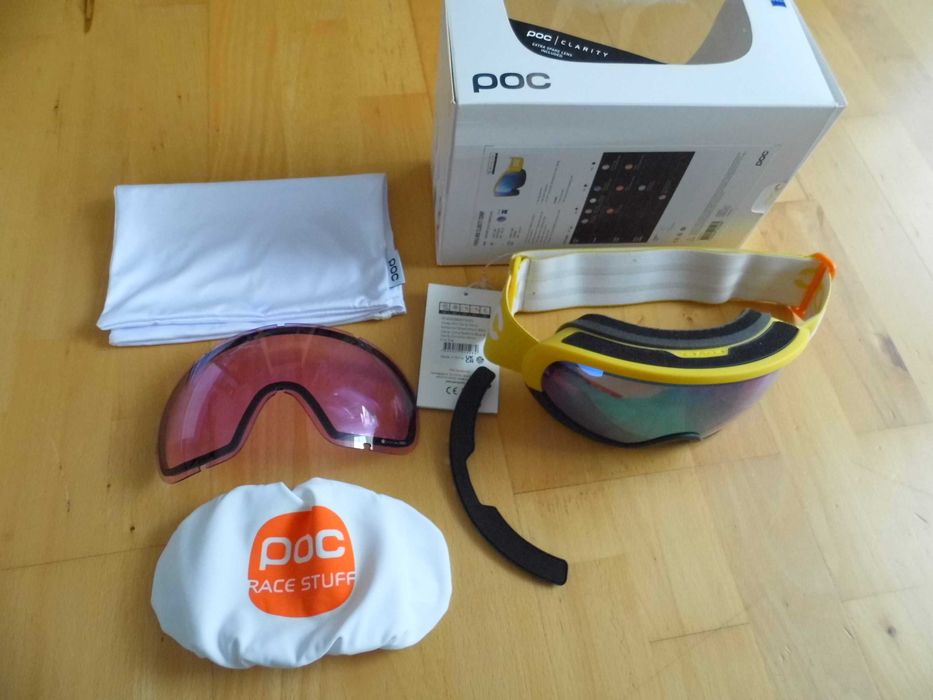 Gogle narciarskie narty POC Fovea Mid Clarity Comp soczewka S2 + S1