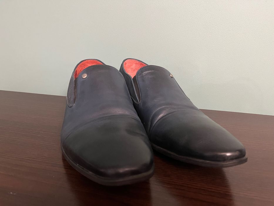 Półbuty granatowe męskie Lasocki 44