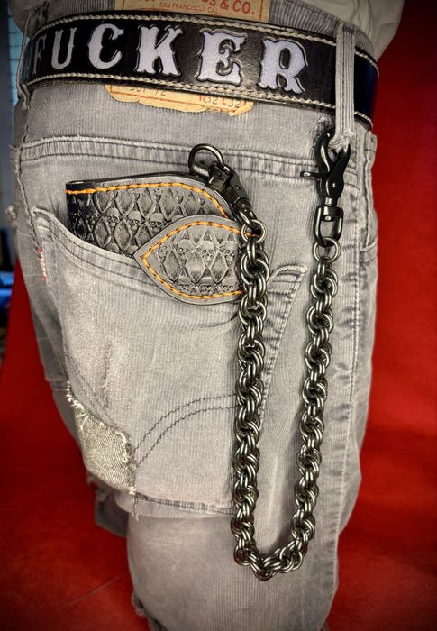 Łańcuch do portfela rock metal punk harley handmade