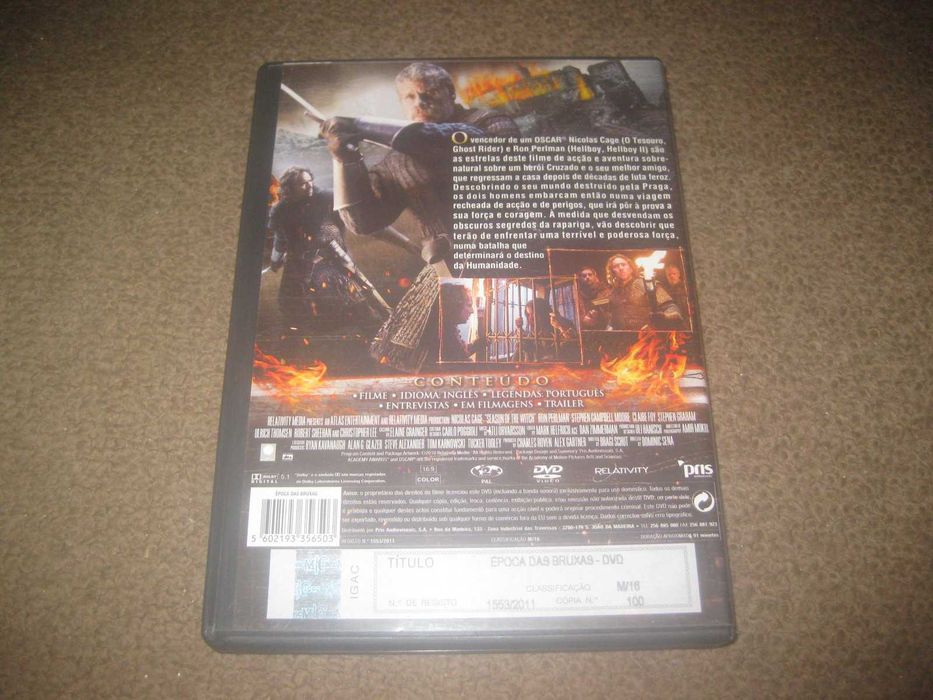 DVD "Época das Bruxas" com Nicolas Cage