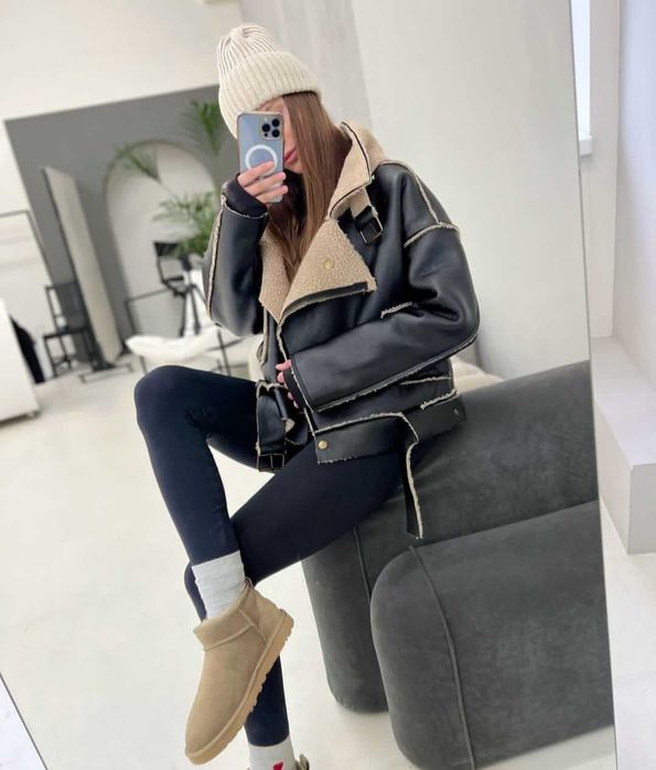 Трендова дублянка розмір ХС оверсайс