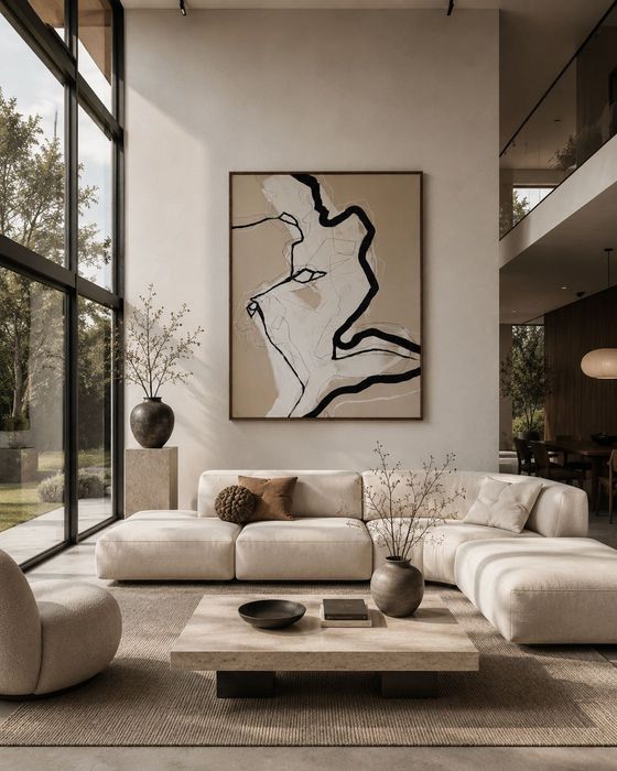 Obraz abstrakcyjny duży ręcznie malowany Rajska Art