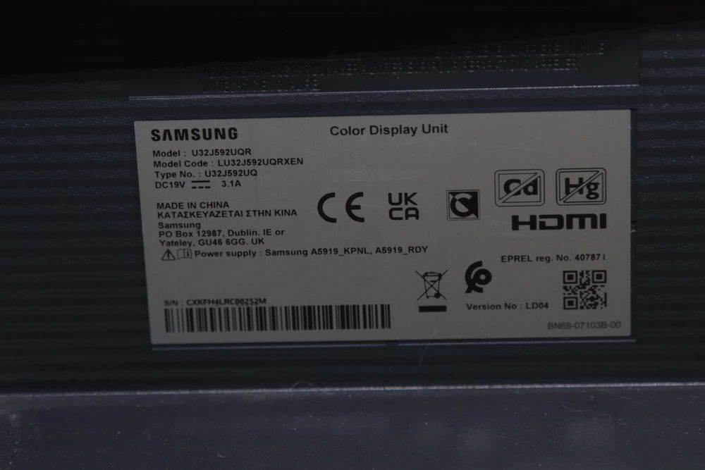Monitor 4k Led Samsung 32" (U32J592UQR)