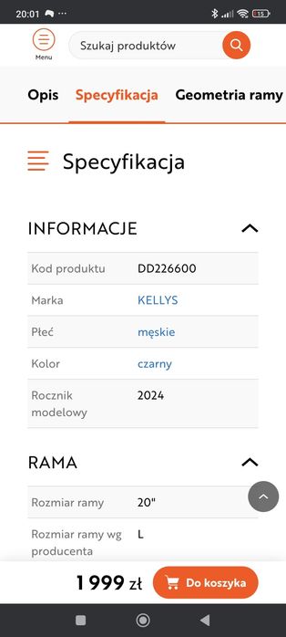 Rower Kellys Spider 50