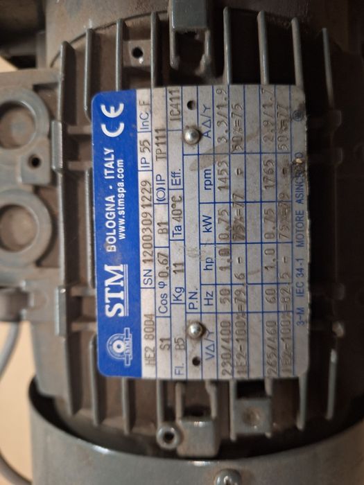 Silnik elektryczny 380 0.75kw 1453obr