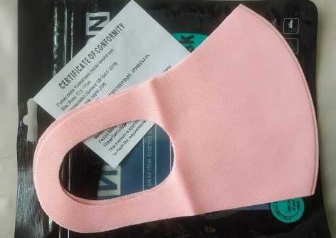 Защитная маска питта розовая, голубая, черная, новая