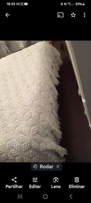 Colcha renda cama casal