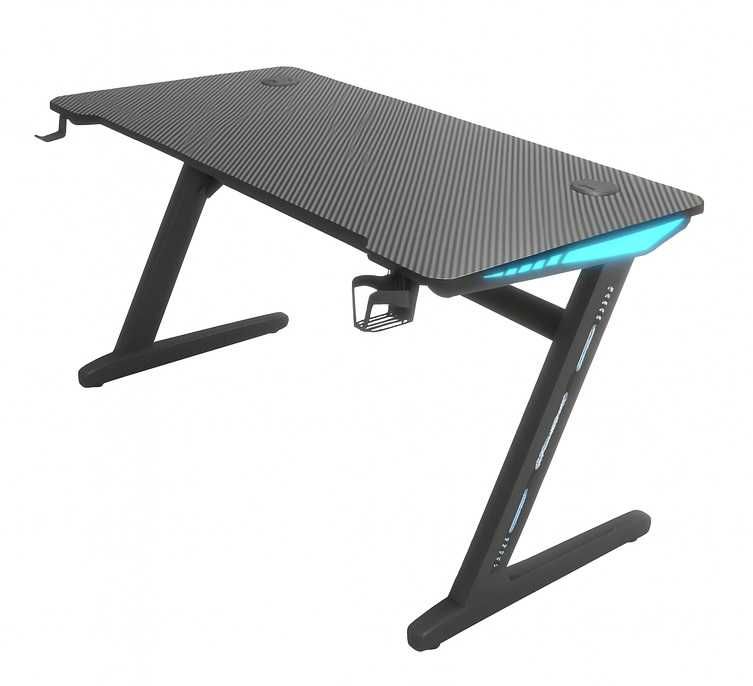 Biurko Gamingowe Komputerowe Stół dla Gracza Nowoczesne LED 120cm BG04