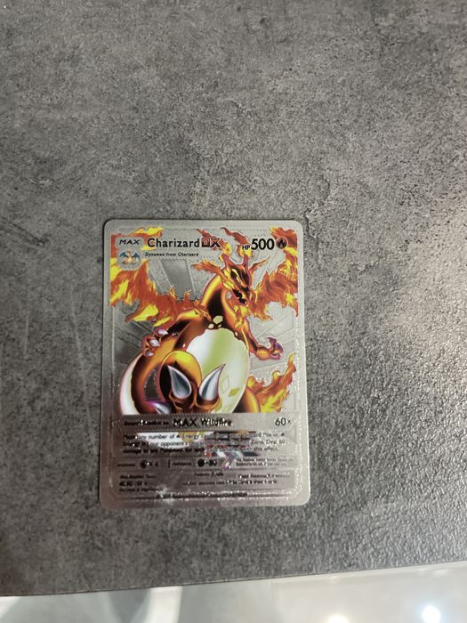 Karta pokemon Charizard DX 52/100 Gold Metal Card HP500
