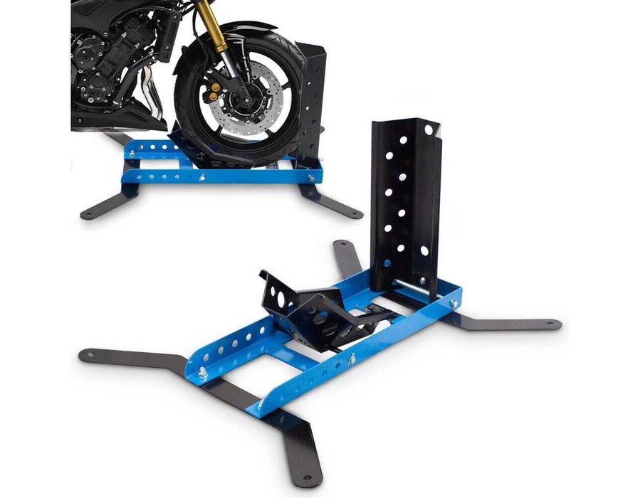 STOJAK / UCHWYT TRANSPORTOWY do motocykla 450kg niebieski