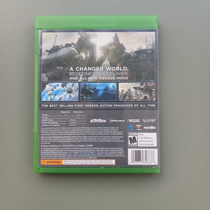 CALL OF DUTY ghost xbox one