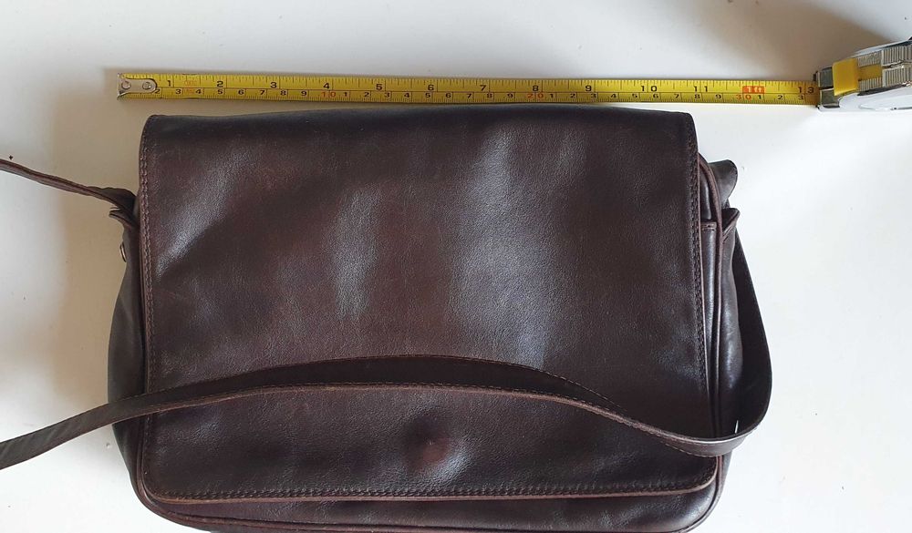 Сумка шкіряна Enny темно-коричнева