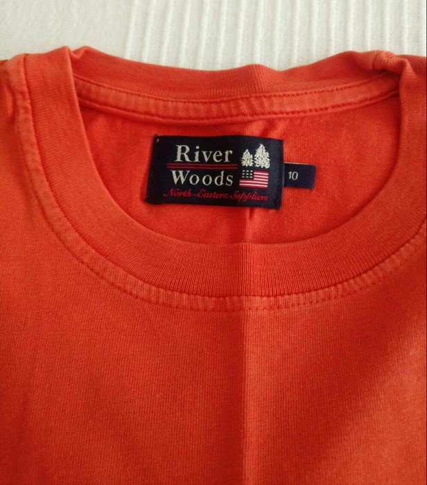Camisola laranja da River Woods para menino tam 10