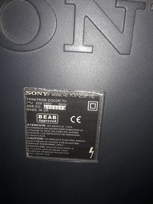 TV Sony black trinitron