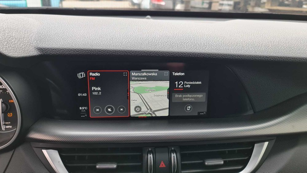 Polskie Menu Alfa Romeo Giulia Stelvio USA na Europę. Lampy kodowanie
