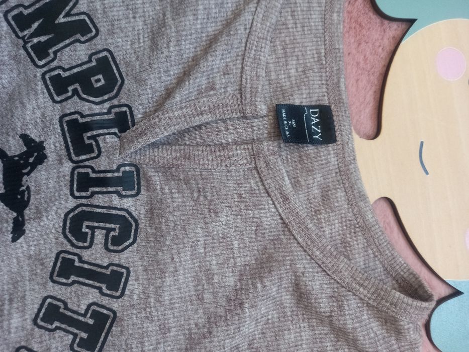 Bluzka koszulka T-shirt Top Dazy S, M 34, 36  długi rękaw
