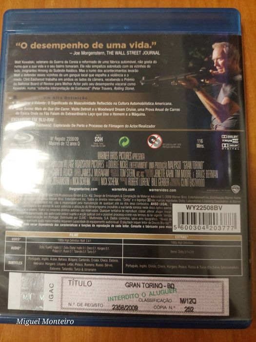 Blu Ray Gran Torino