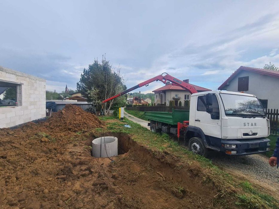 Usługi minikoparką 3  tony. Prace ziemne, wywrotka, HDS