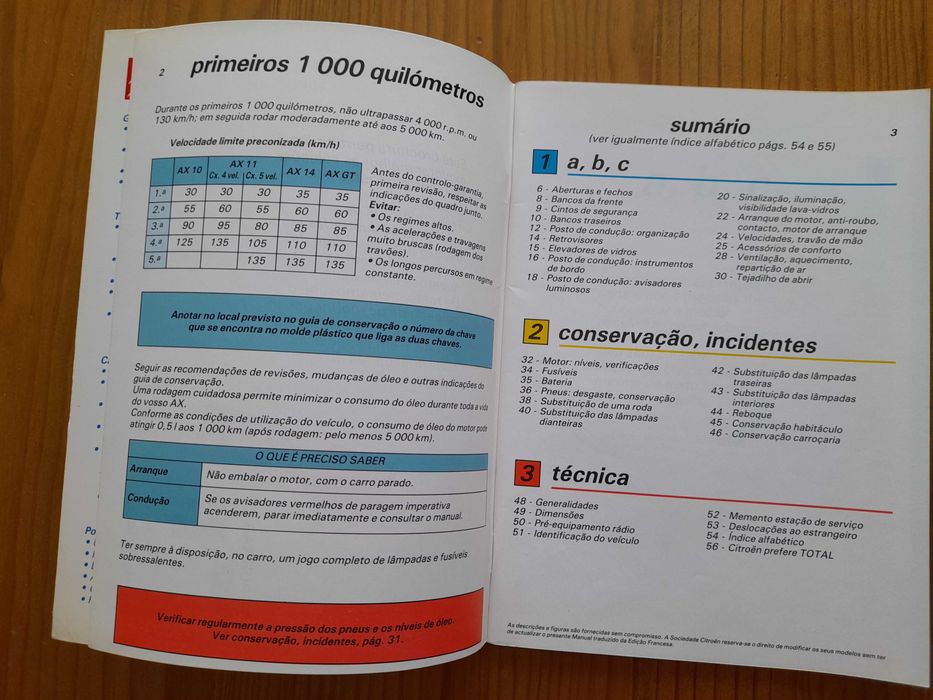 Manual de Instruções-Utilizador / Livro Revisões (Desde 5 €)