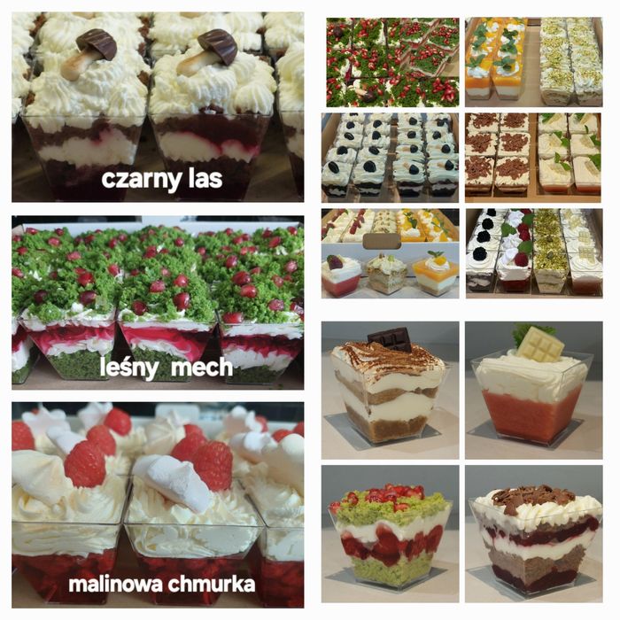 Słodki stół,monoporcje,domowe ciasta,torty,deserki,babeczki,rurki