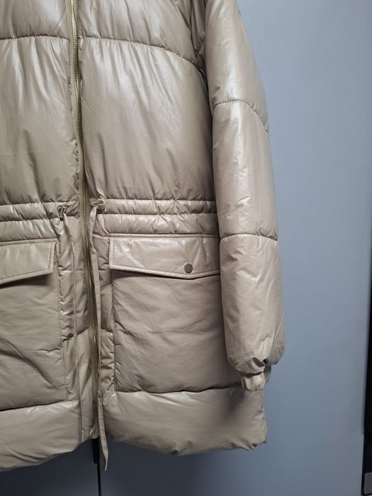 Beżowa kurtka damska na zimę rozmiar XXL