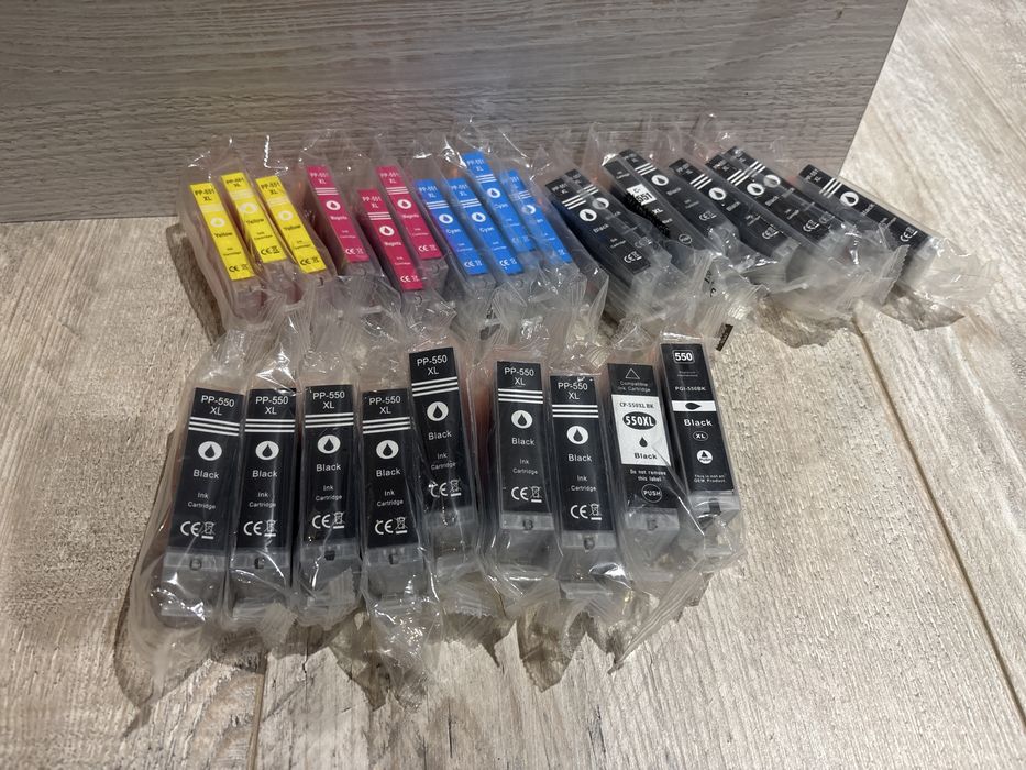 Tusz do dukarki Canon Pixima  IP7250 CLI 550 cli 551 xl z czipem