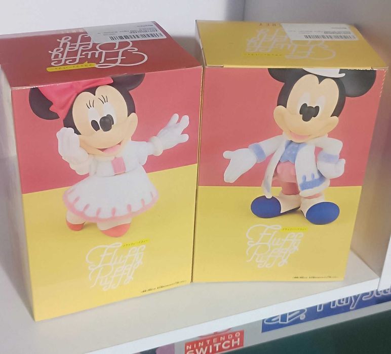 Fluffy Puffy Mickey and Minnie Mouse Banpresto/Bandai Set