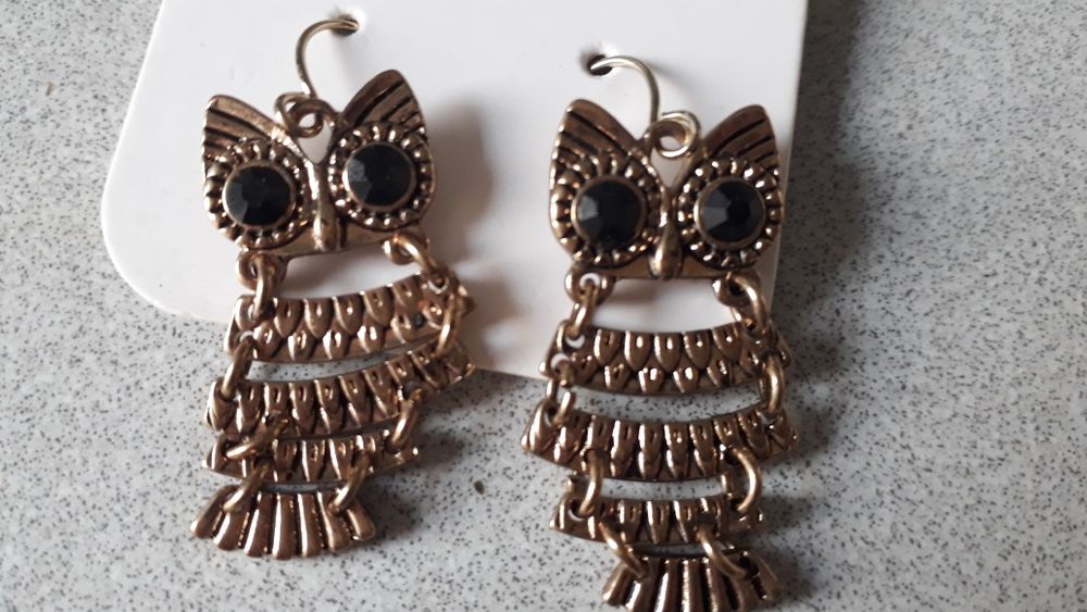 Новый гарнитур комплект Сова серьги подвеска