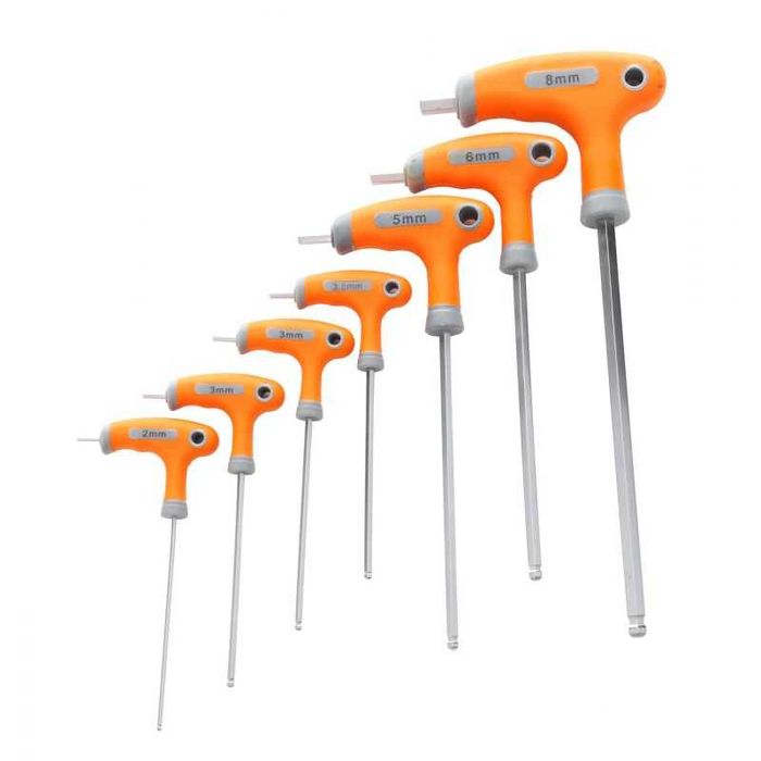 KLUCZE sześciokątne - IMBUSY Zestaw 7 imbusów KD10248