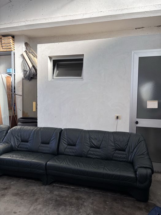 Мʼякий кутовий диван шкіряний з двома Кріслами комплект