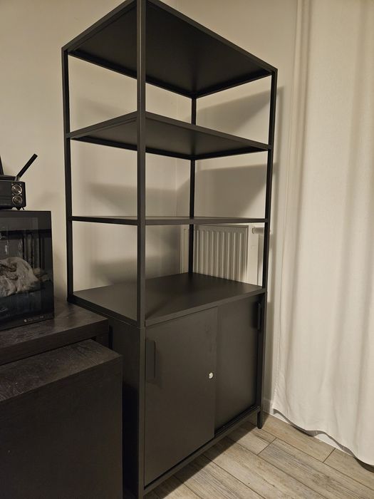 Szafa metalowa Trotten Ikea, czarna