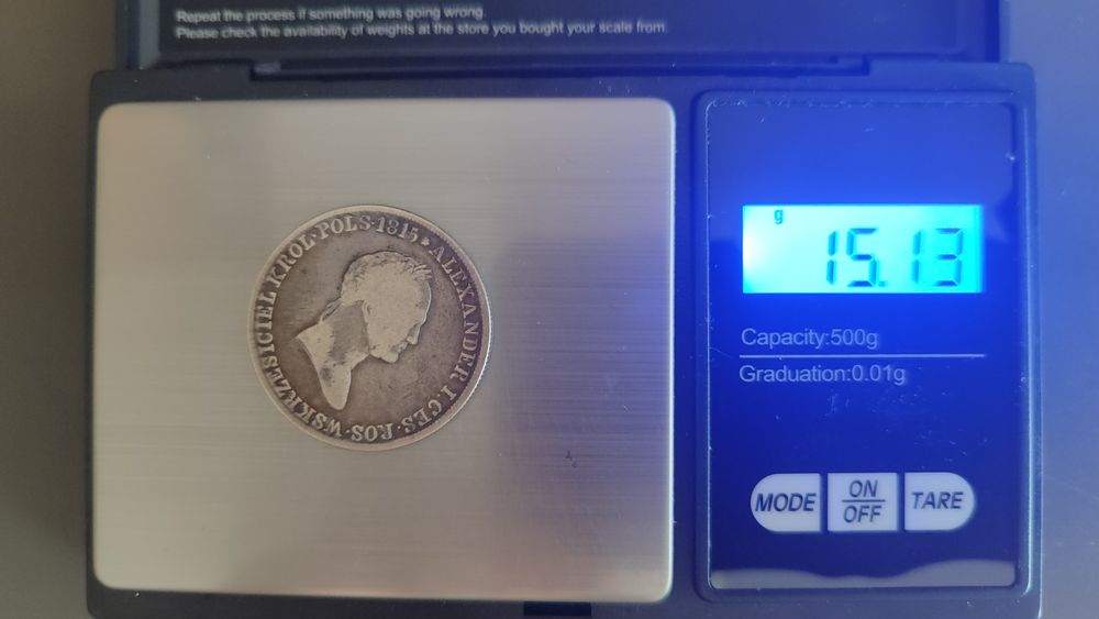 Srebrna moneta: 5 złotych 1829, Królestwo Kongresowe