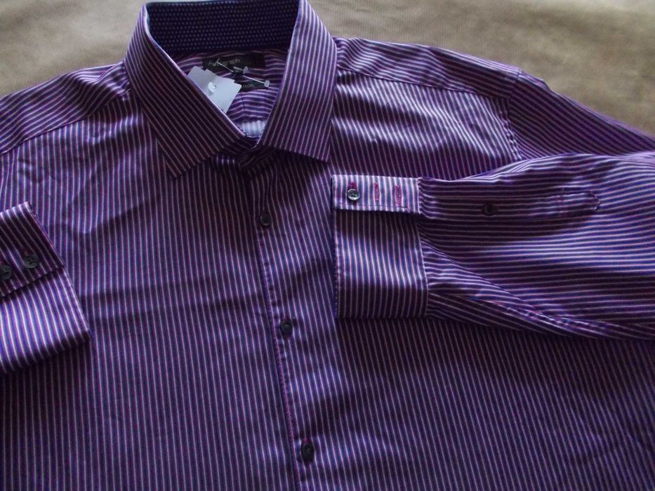 4XL AUTOGRAPH LUXURY Designerska,  Ekskluzywna Koszula Męska 4XL 46 UK
