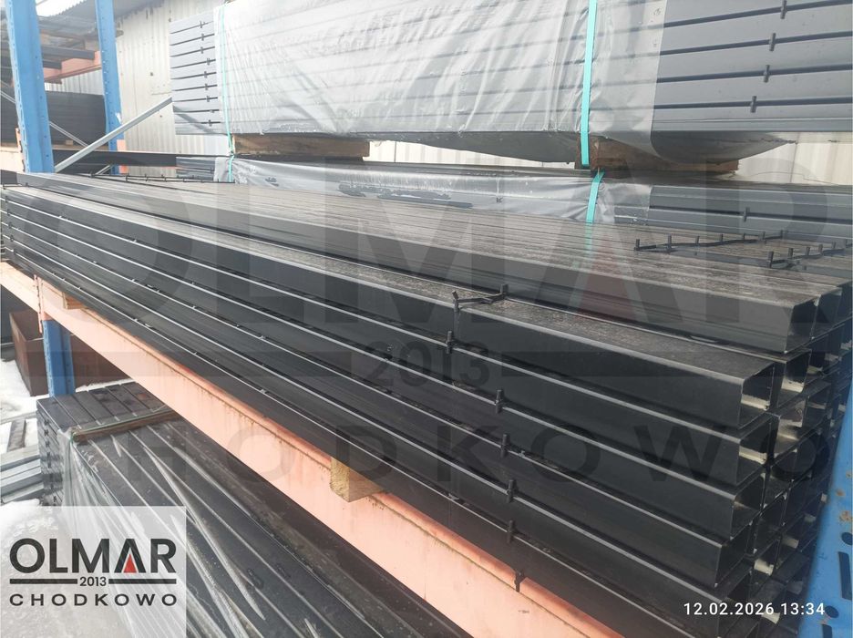 Słupki 60x40x1,2mm do paneli ogrodzeniowych 2,3m