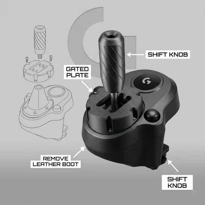 Título: Mod Câmbio Gated Shift + Pomo – Logitech G29 G920 G923 G27