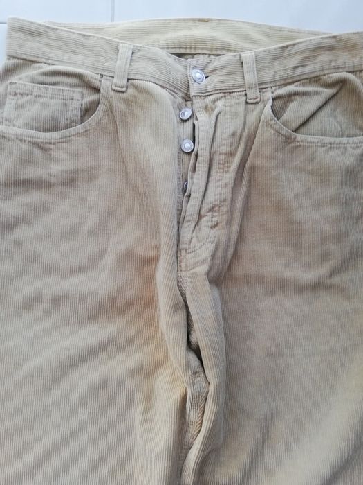 United Colors of Benetton - Calça Homem Bombazine creme W33 L 34