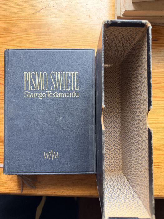 Pismo Święte Starego Testamentu Jakub Wujek 1956 – WAM – mapy – etui