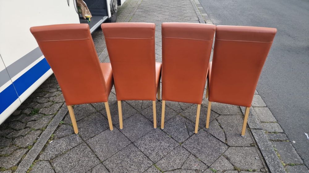 Стулья кожаные б у из Германии