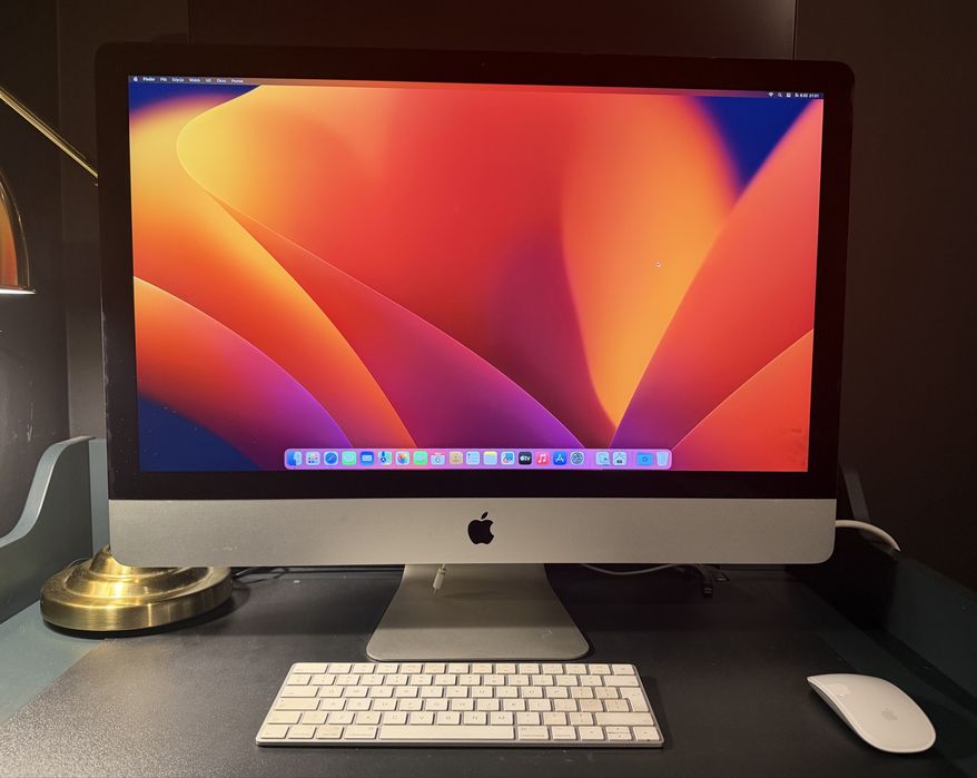 iMac 27” Retina 5K (2017) – komplet, pudełko, klawiatura i mysz