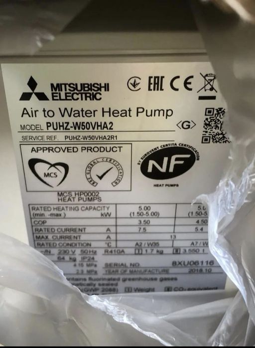 Mitsubishi pompa ciepła puhz w50vha2