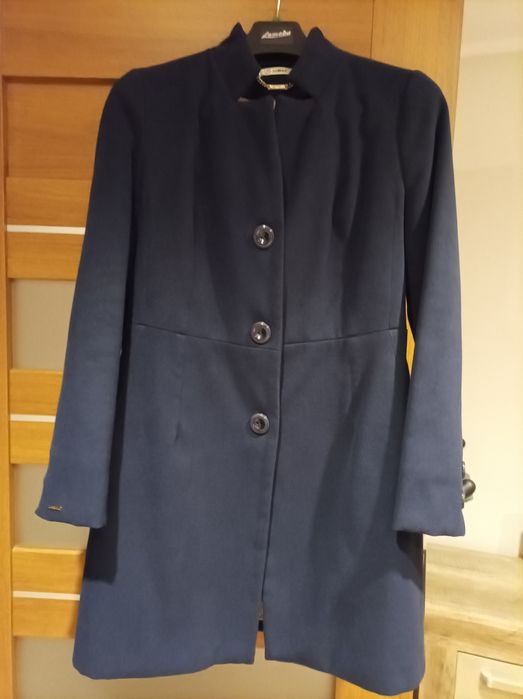 Płaszcz damski granatowy