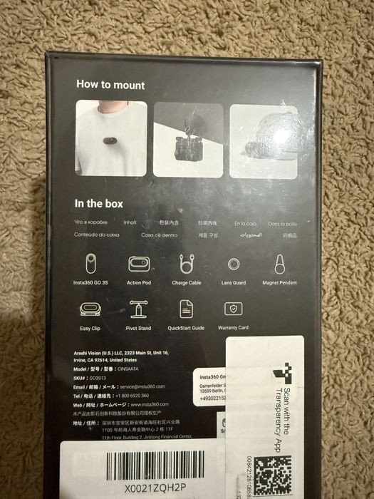 Екшн-камера Insta360 GO 3S 4K Standard Bundle 128GB Black