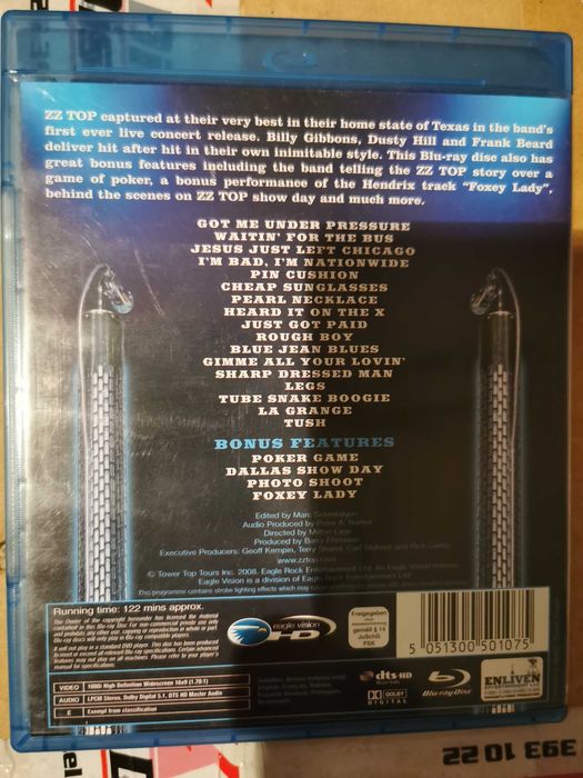 ZZ TOP - Live From Texas Blu-ray Koncert + Dodatki Stan Kolekcjonerski