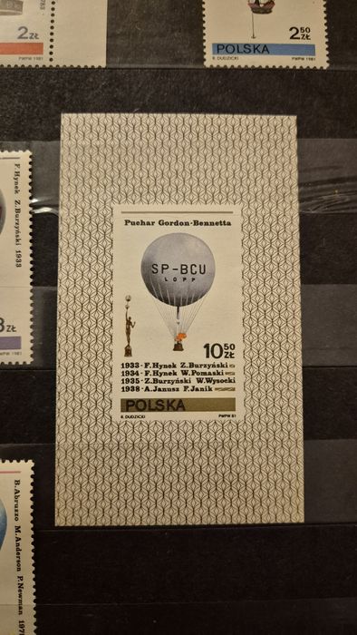 Seria znaczków sport balonowy