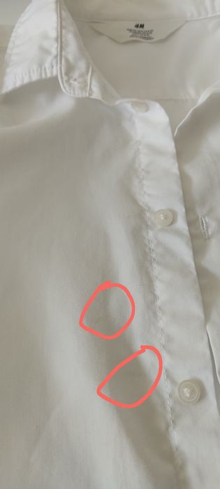 Biała koszula chłopięca H&M, 134