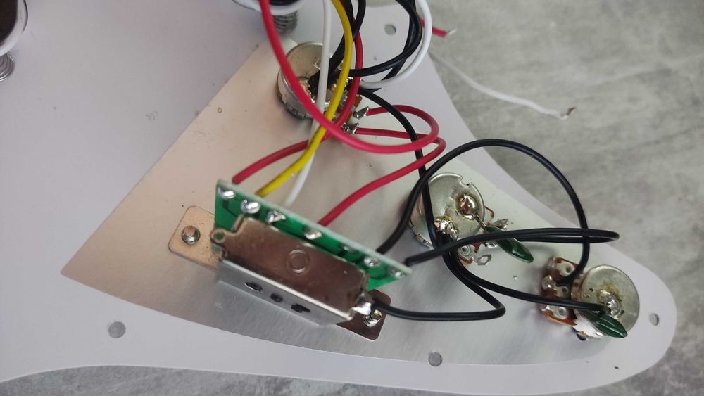 Пікгард для електрогітари, стратокастер SSS